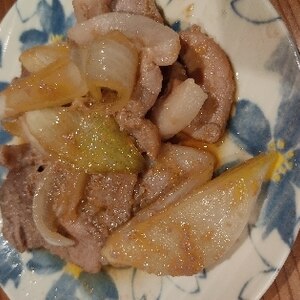 玉ねぎと豚肉の生姜焼き